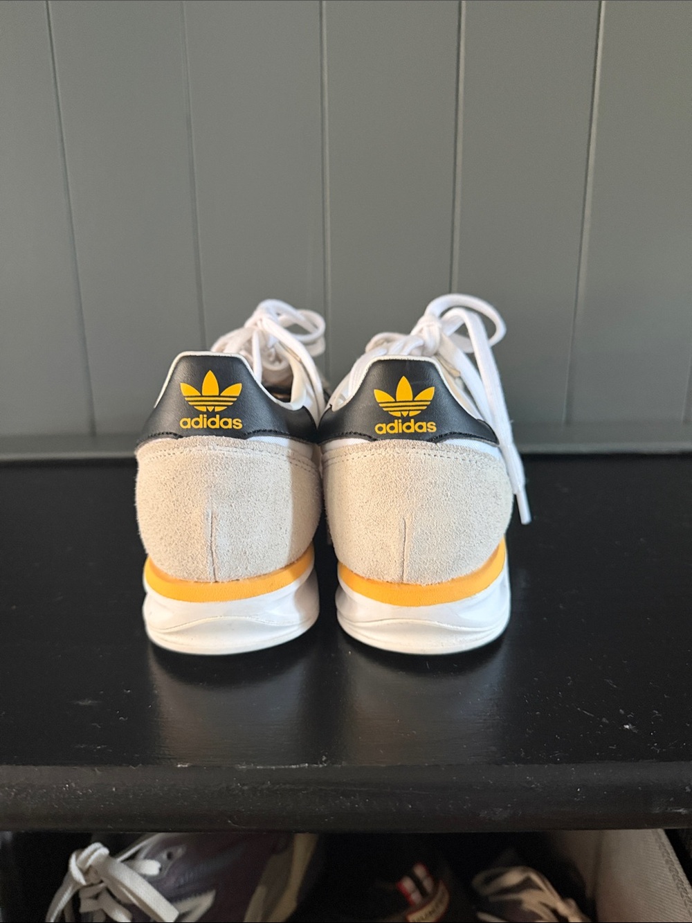 Women’s Adidas SL 72 Retro Runner Sneakers - White & Black - Picture 3 of 7